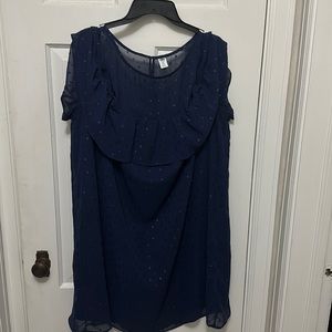 Navy off the shoulder dress size xxl